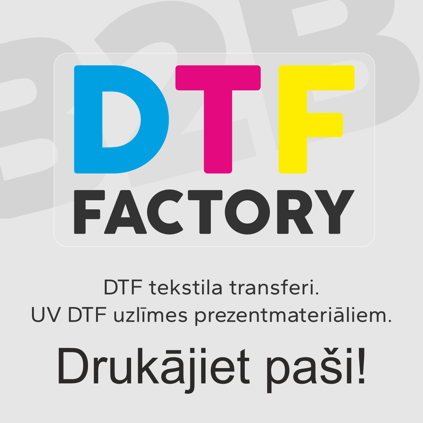 Sadarbība ar DTF Factory – uzticams partneris DTF un UV DTF ražošanā Rīgā