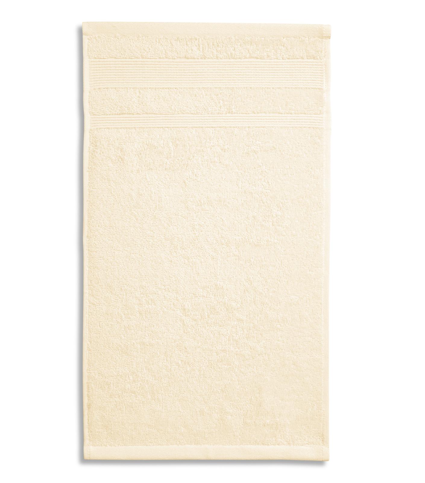 Kapučīno gaišs organiskās kokvilnas dvielis izmērā 30 x 50