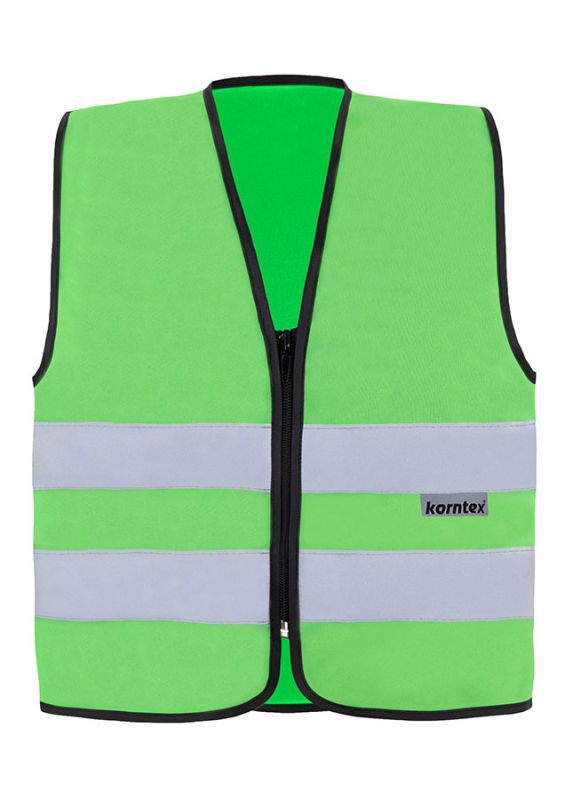 Core veste ar atstarojošām līnijām un rāvējslēdzēju