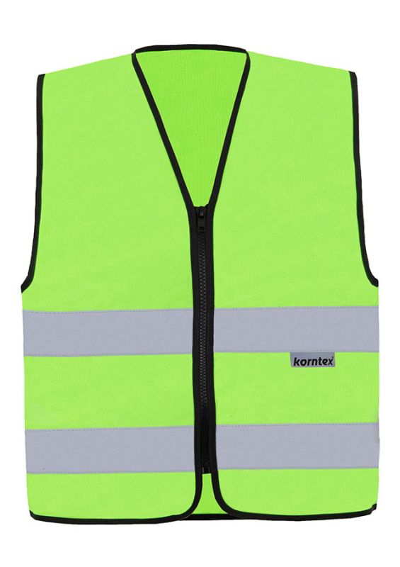 Core veste ar atstarojošām līnijām un rāvējslēdzēju