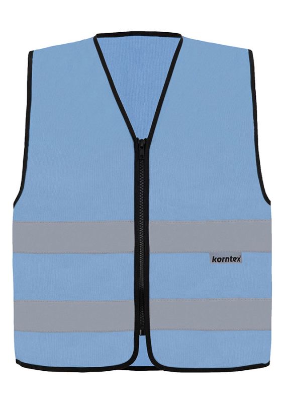 Core veste ar atstarojošām līnijām un rāvējslēdzēju