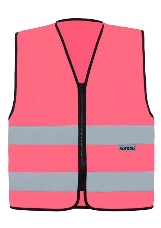 Core veste ar atstarojošām līnijām un rāvējslēdzēju