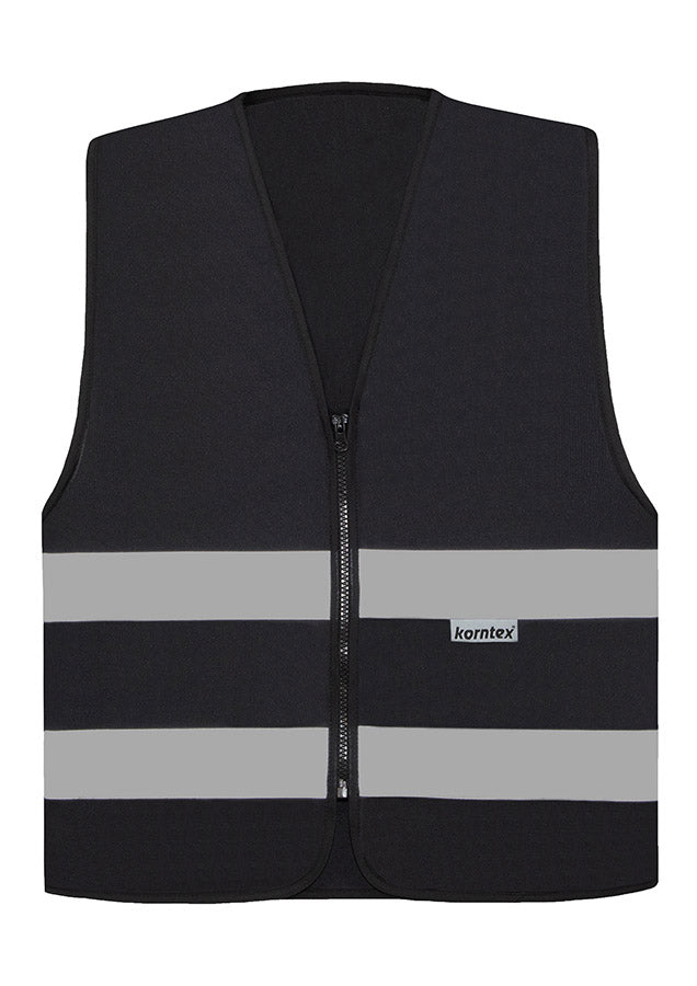 Core veste ar atstarojošām līnijām un rāvējslēdzēju