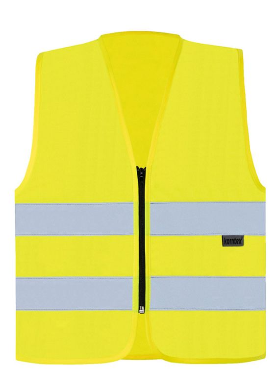 Core veste ar atstarojošām līnijām un rāvējslēdzēju