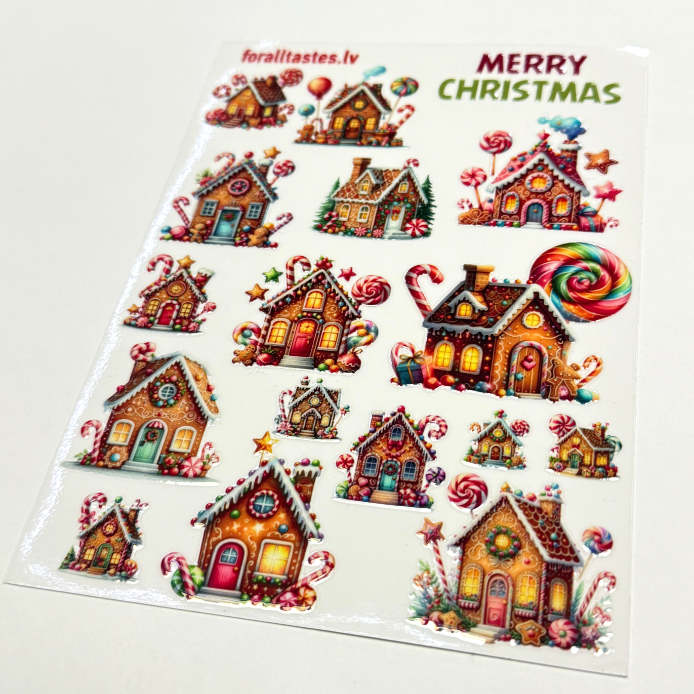 Uzlīmju komplekts - piparkūku namiņš
