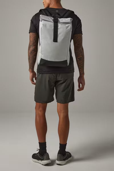 Reflective Roll-Top Backpack