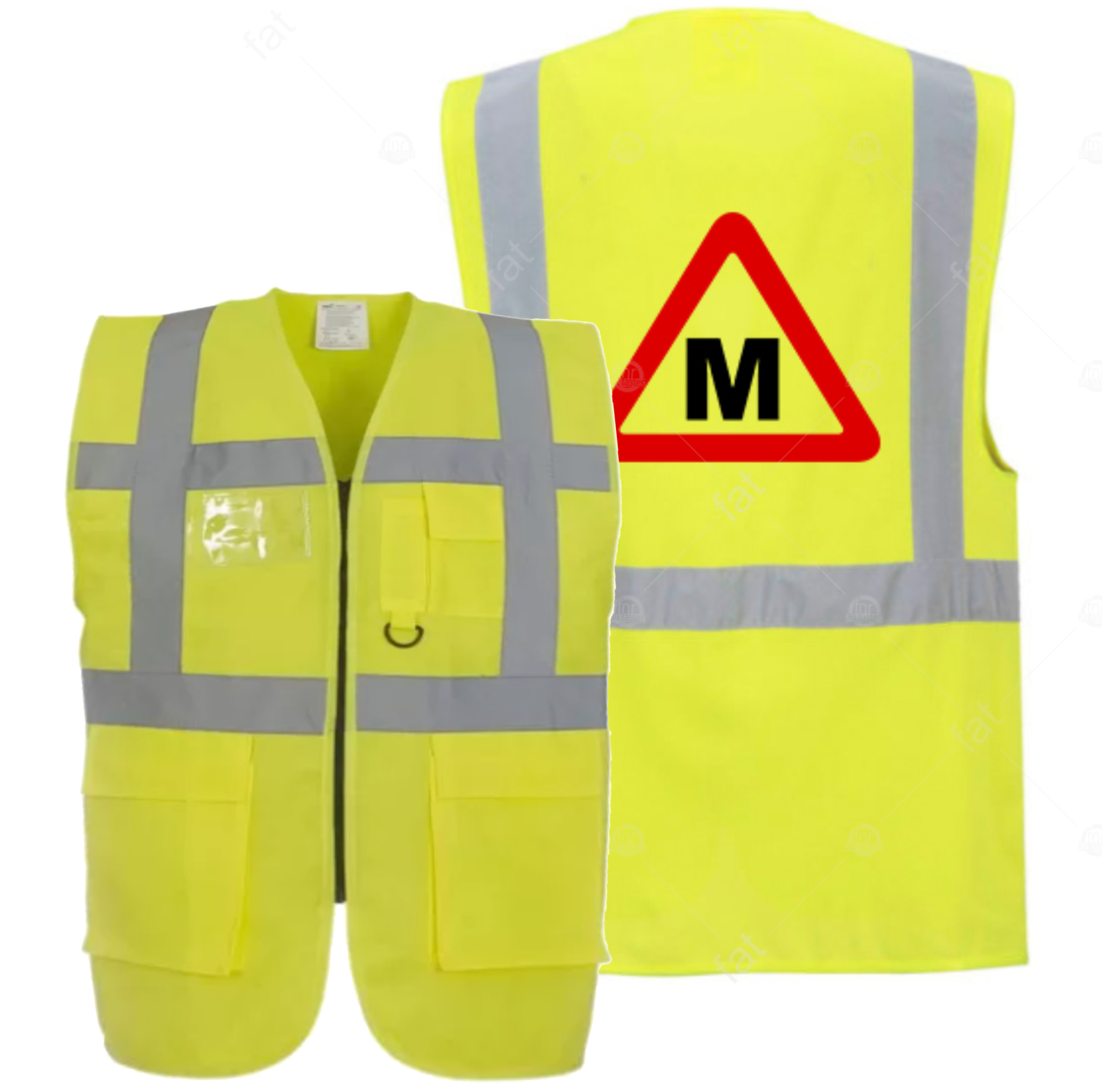 Moto mācību veste ar rāvējslēdzēja aizdari M, L, XL