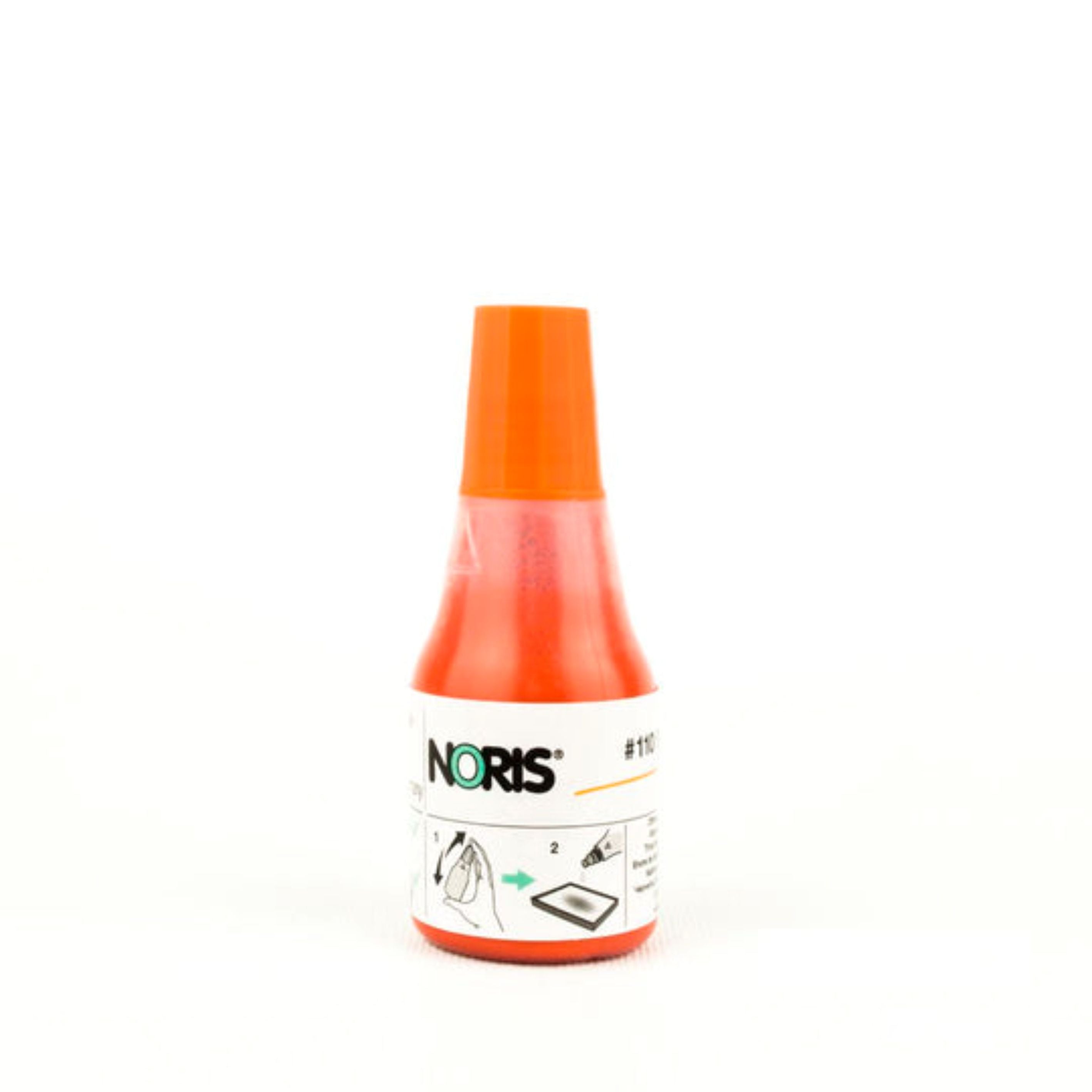 Noris zīmogu tinte oranžā krāsā 25ml pudelītē