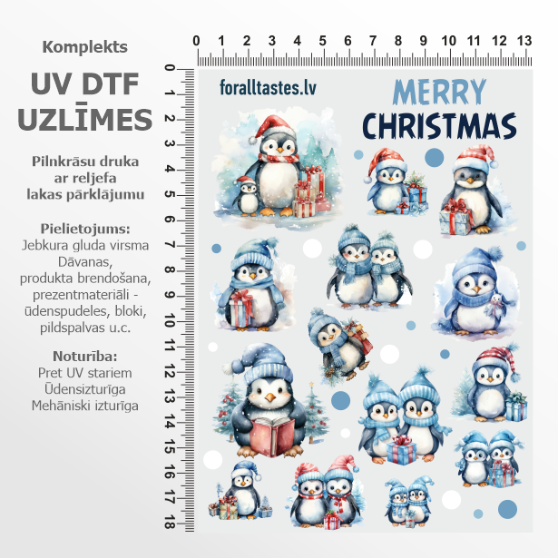 Uzlīmju komplekts - pingvīni