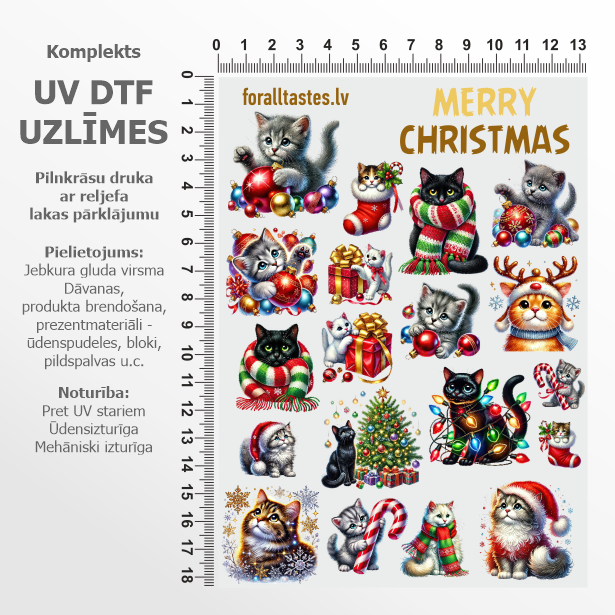 Uzlīmju komplekts - kaķi