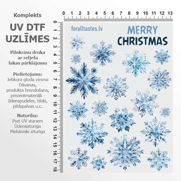 Uzlīmju komplekts - sniegpārsliņas 2
