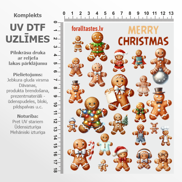 Uzlīmju komplekts - piparkūkas