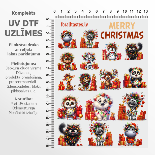 Uzlīmju komplekts - dažādu zvēriņu