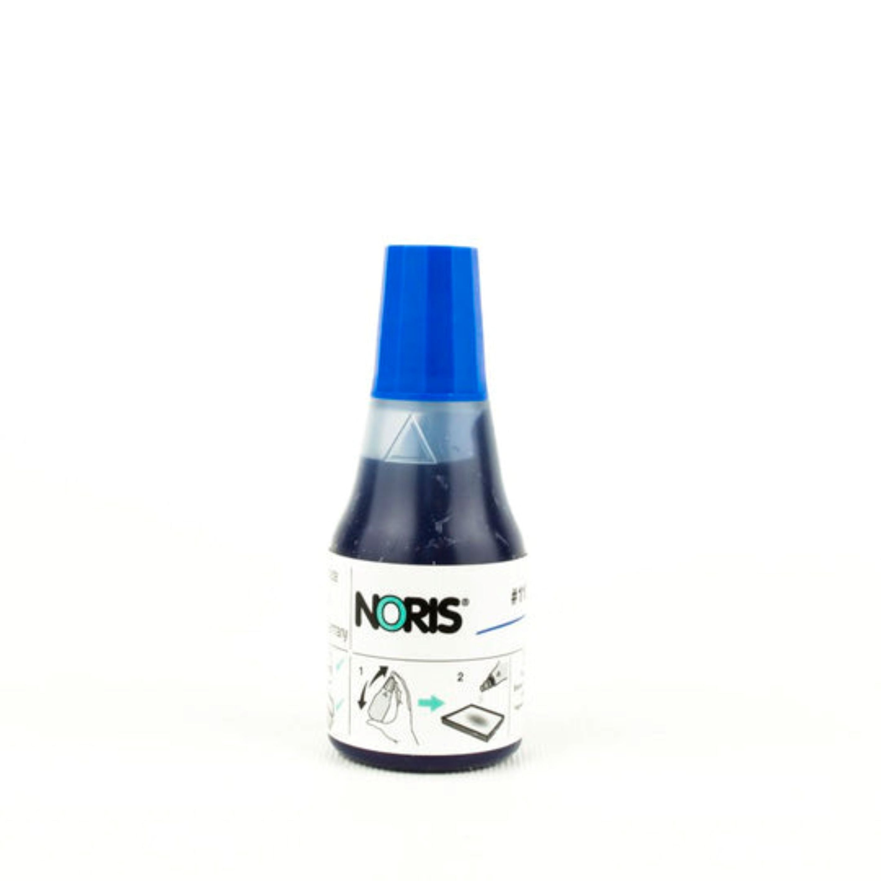 Noris zīmogu tinte zilā krāsā 25ml pudelītē