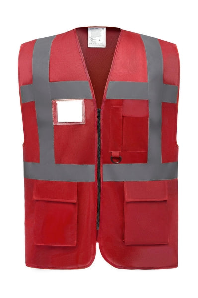 Krāsainas vestes ar atstarojošām līnijām