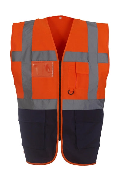 Krāsainas vestes ar atstarojošām līnijām