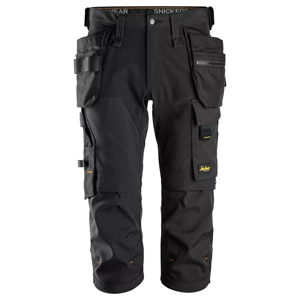 Snickers 6178 AllroundWork 4-way Stretch pirātu bikses ar kabatām – Maksimāla kustību brīvība un aizsardzība aktīvai darba dienai