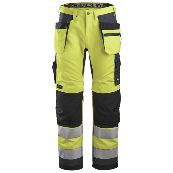 Snickers 6230 High-Vis Class 2 darba bikses – Redzamība, Komforts un Aizsardzība ikdienas darbā
