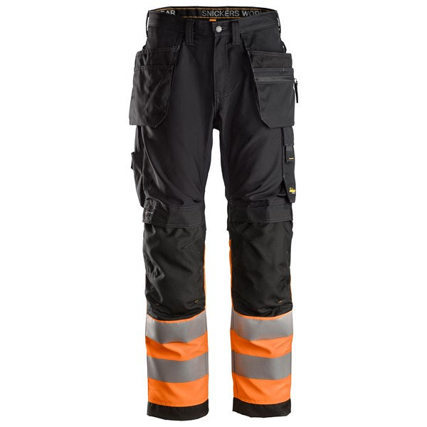 Snickers 6233 High-Vis Class 1 darba bikses – Redzamība, Komforts un Aizsardzība ikdienas darbam