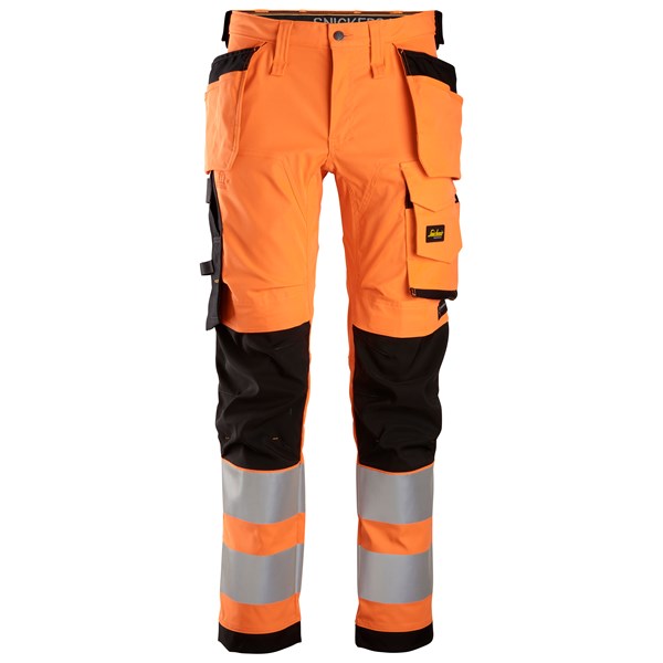 Snickers 6243 High-Vis Class 2 darba bikses – Redzamība, Komforts un Aizsardzība ikdienas darbā