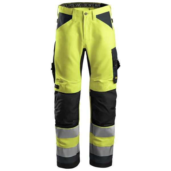 Snickers 6331 High-Vis Class 2 darba bikses – Redzamība, Komforts un Aizsardzība ikdienas darbā