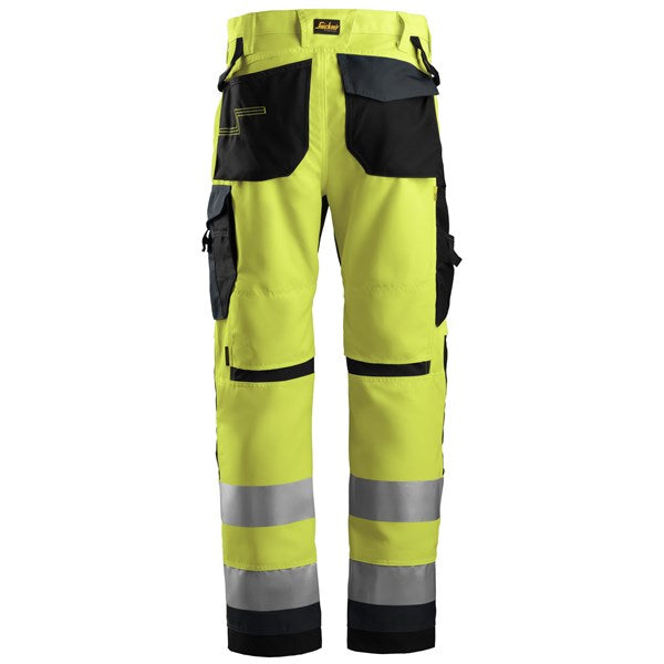 Snickers 6331 High-Vis Class 2 darba bikses – Redzamība, Komforts un Aizsardzība ikdienas darbā