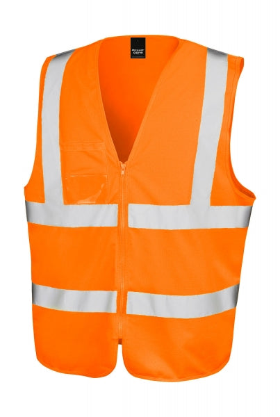 Rāvējslēdzēja I.D drošības veste ar atstarojošām līnijām