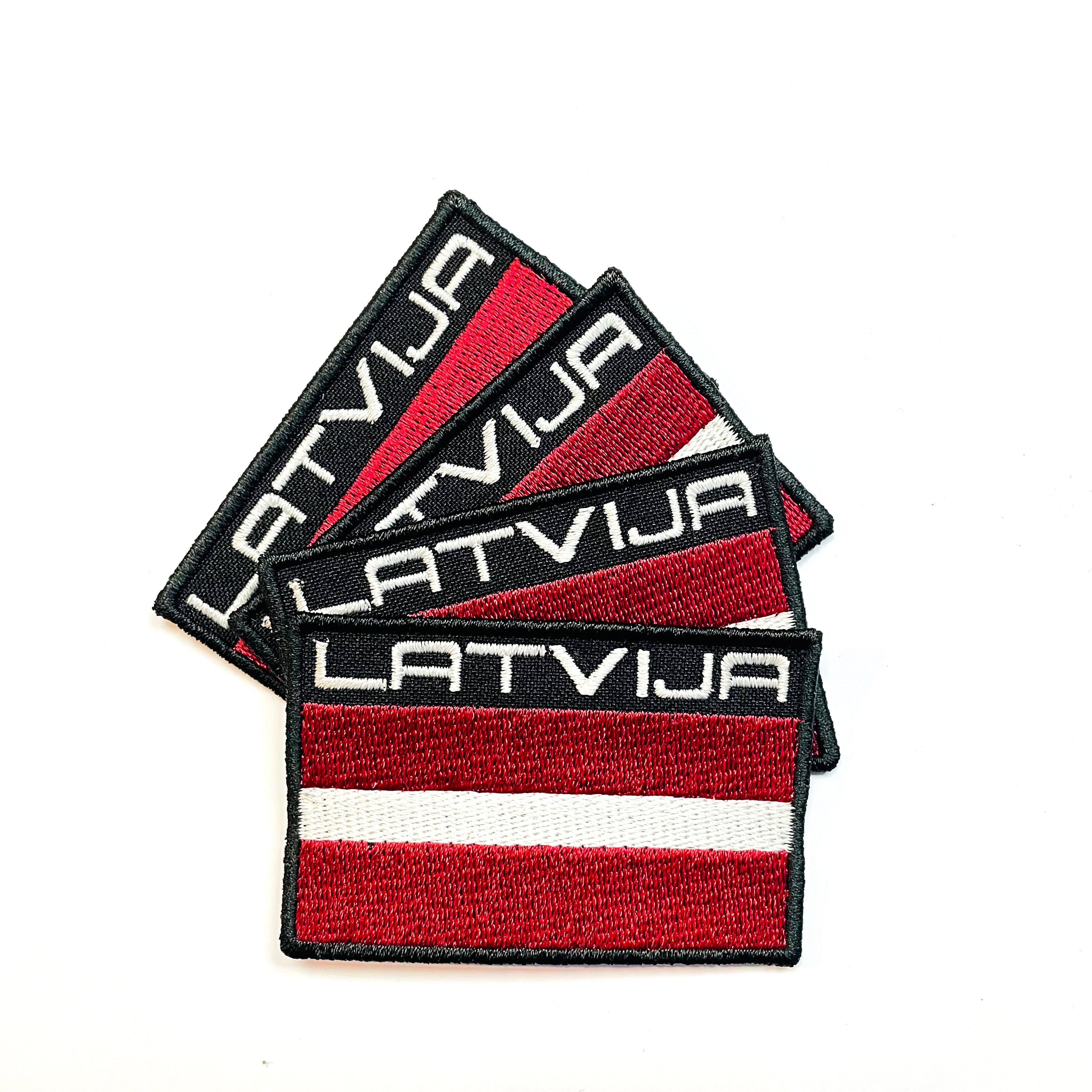 Uzšuve Latvija melna