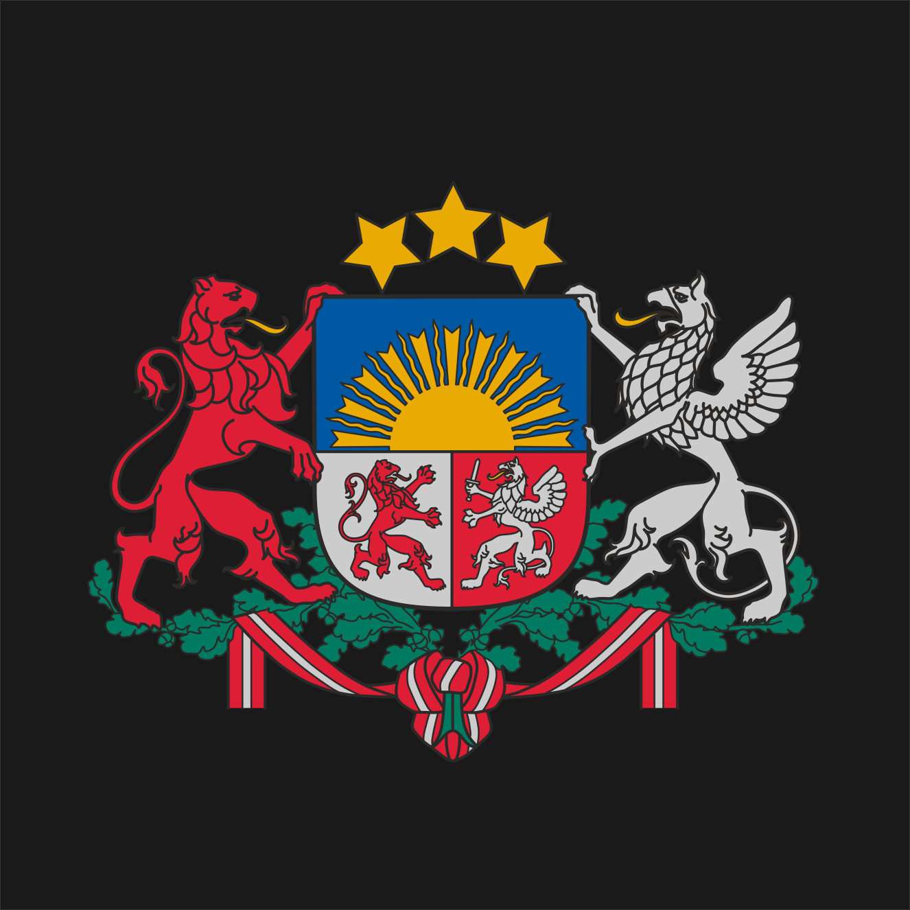LATVIJA Ģērbonis